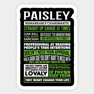 Paisley Sticker